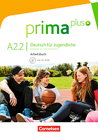 Prima plus A2.2 Arbeitsbuch mit CD-ROM / Рабочая тетрадь с диском