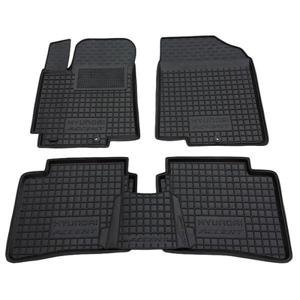 Різинові килимки в салон Hyundai Acccent 2011- (RB), фото 1