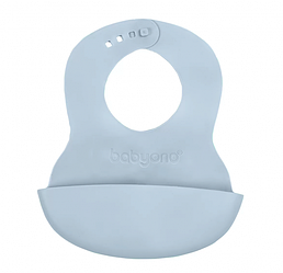 М'який нагрудник із регульованою застібкою Блакитно-сизий BabyOno