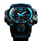 Спортивний водонепроникний електронно-стрельний годинник SKMEI з каучуковим ремінцем, фото 2