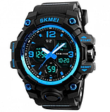 Кварцовий годинник Військовий та армійський наручний водонепроникний SKMEI з каучуковим ремінцем, фото 10