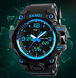 Спортивний водонепроникний електронно-стрельний годинник SKMEI з каучуковим ремінцем, фото 7