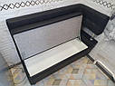 Стильний кухонний диванчик Леонис з бічною спинкою та утяжкою (виготовлення під розмір замовника), фото 3