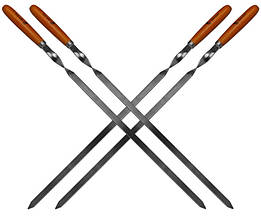 Набір шампурів 60 см, BBQ-5103