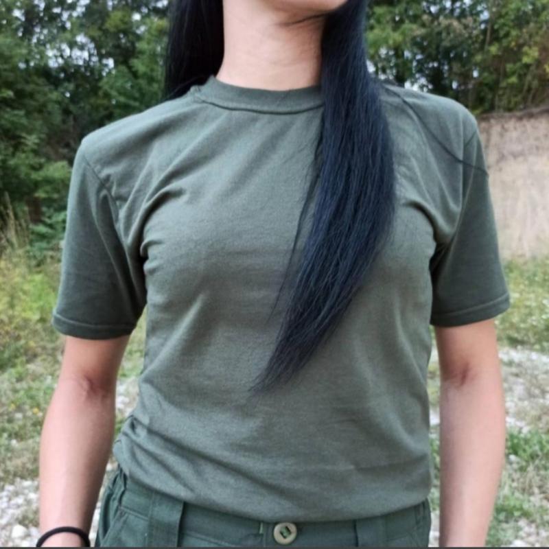 Футболка бавовняна літня ВСУ Олива тактична загальновійскова зелена армейська для ЗСУ і НГУ хакі /1636945225