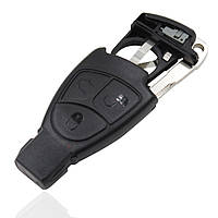 Корпус смарт ключа Mercedes рибка 3 кнопки з тримачем батарейки