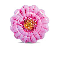 Пляжний надувний матрац Intex 58787 «Рожевий Квітка», 142 х 142 см