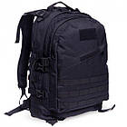 🔥 Тактичний рюкзак "Silver Knight - RT-3D" (чорний) на 40 літрів, триденний, армійський, EDC, фото 8