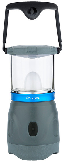 Ліхтар кемпінговий з потужним акумулятором Olight Olantern сірий + запасна лампочка