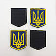 Шеврон герб України 3*4 см, нашивка з липучкою, шеврон патч із вишивкою тризуб, фото 5