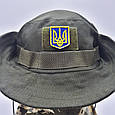 Шеврон герб України 3*4 см, нашивка з липучкою, шеврон патч із вишивкою тризуб, фото 8