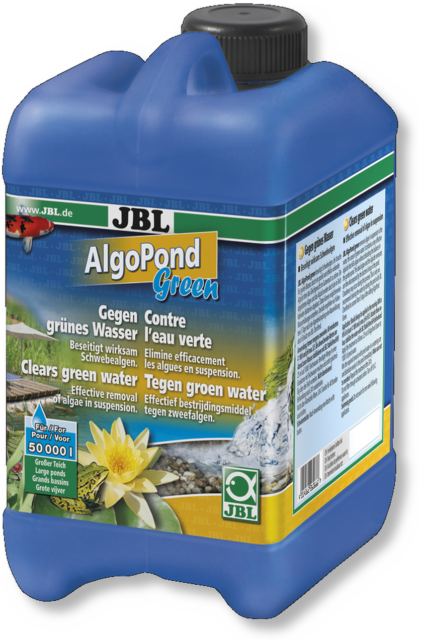 Засіб для боротьби з плавальними водоростями (зелена калаття) JBL AlgoPond GREEN 2,5l на 50 000 л.