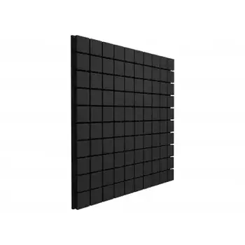 Панель з акустичного поролону Ecosound Tetras Black 100x100 см, 30 мм, чорний графіт