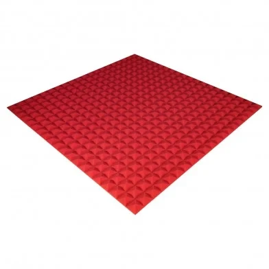 Панель з акустичного поролону Ecosound Pyraid Color 20 мм, 100x100 см, червона