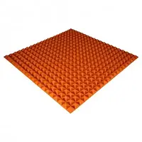 Панель из акустического поролона Ecosound Pyramid Color 25 мм, 100x100 см, оранжевая