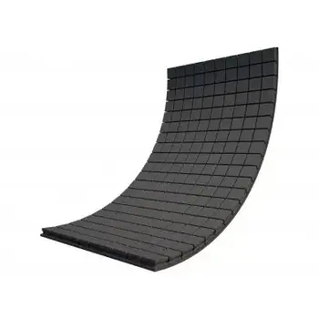 Панель з акустичного поролону Ecosound Tetras Black 100x200 см, 70 мм, чорний графіт