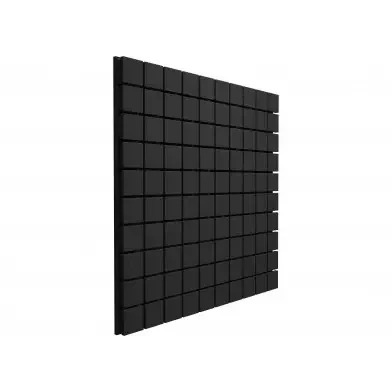 Панель из акустического поролона Ecosound Tetras Black 100x100 см, 70 мм, чёрный графит - фото 1 - id-p1274270564