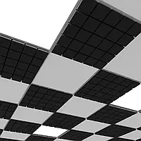 Акустическая плита для подвесных потолочных систем Ecosound Tetras Strong 600х600х20мм черный