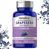 Виноградна кісточка екстракт Piping Rock Grapeseed Extplex 200 капсул