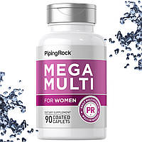 Вітаміни для жінок Piping Rock Mega Multi for Women 90 таблеток (каплетс)