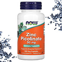 Цинк Піколінат NOW Foods Zinc Picolinate 50 мг 120 вегетаріанських капсул