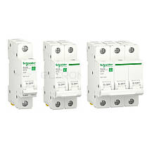 Автоматичний вимикач 3P 10A, 6kA "C",RESI9, Schneider Electric, на DIN-рейку, модульний, Premium, фото 2