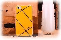 Чехол Накладка iPhone 4/4s HHMM orange