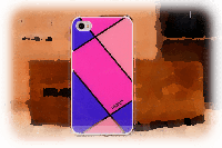 Чехол Накладка iPhone 4/4s HHMM rose red