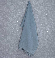 Полотенце для сауны и пляжа Stone Stripe Arya цвет джинс 90х180 см