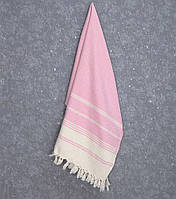 Рушник для сауни та пляжу Bergama Arya рожевий 90х180 см