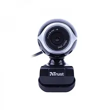 Веб-камера TRUST Exis Webcam Black Silver 0.3 Мп з мікрофоном