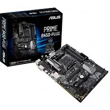 Материнська плата Asus PRIME B450-PLUS Black