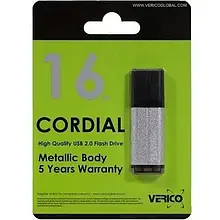Флеш память Verico Cordial 1UDOV-MFSRG3-NN Silver 16 GB USB 2.0