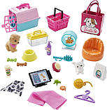 Барбі з вихованцями Зомагазин Бутик хатніх вихованців Pet Boutique Playset with 4 Pets, фото 5