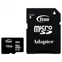 Карта памяти Team TUSDH16GCL10U03 Black 16GB microSDHC Class 10 UHS-I