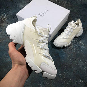Кросівки жіночі білі Dior D-Connect Sneaker (02797) 40