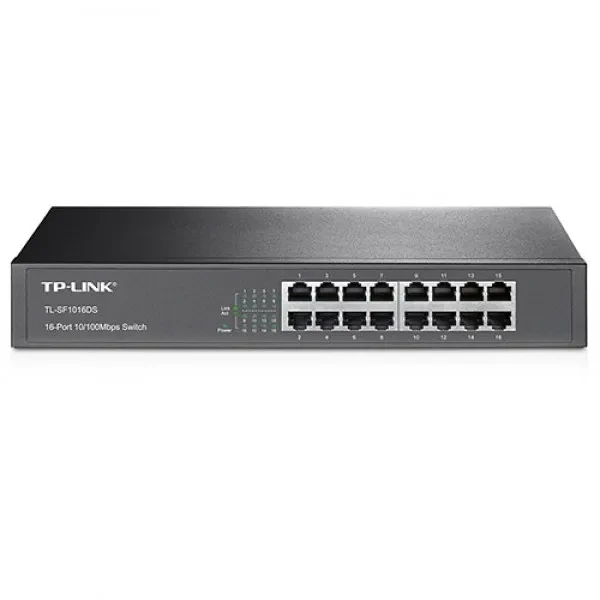Світч TP-Link TL-SF1016DS Black 16 портів, фото 1