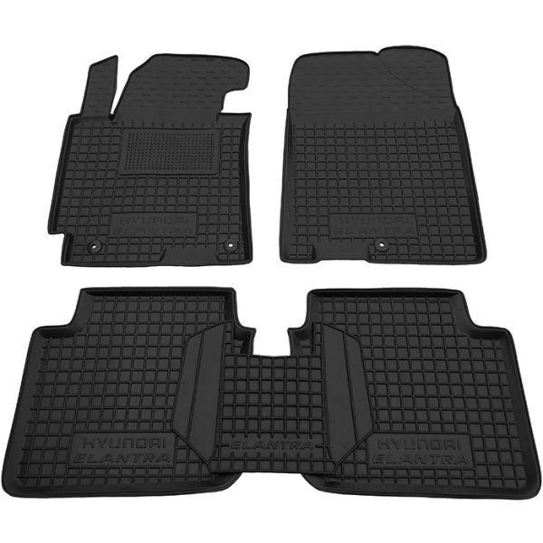 Гумові килимки в салон Hyundai Elantra 2011-2014 (MD), фото 1
