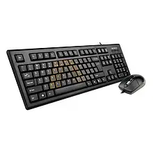 Комплект клавіатура та миша A4Tech KRS-8572 Black (USB класичний)