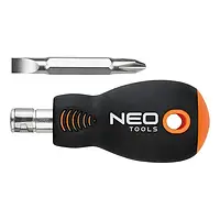 Викрутка Neo Tools 04-201 Black Orange універсальна (шліц-хрест) 6.0 мм x PH2