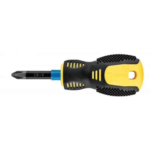 Викрутка TOPEX 39D822 Black Yellow хрестова, PH2 x 38 мм, фото 1