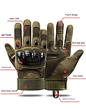 Тактичні рукавички перчатки розмір  M, колір олива., фото 10