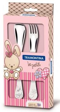 Столові прилади TRAMONTINA BABY Le Petit pink /X2 пр. (66973/015) TZP177
