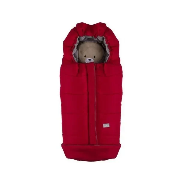 Зимовий конверт Nuvita NV9605CUCCIOLOJR Gray Red Із малюнком ведмедя, фото 1