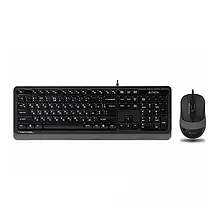Комплект клавіатура та миша A4Tech Fstyler F1010 Black Gray (USB)