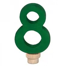 Фігурка для торта nic NIC522968 Aurora Green Цифра 8