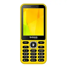 Кнопковий телефон Sigma X-Style 31 Power Yellow