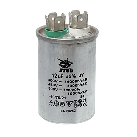 Конденсатор CBB65 12мкф 450V пуско-робочий металевий