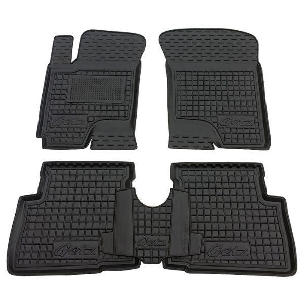 Резінові килимки в салон Hyundai Getz 2002-, фото 1