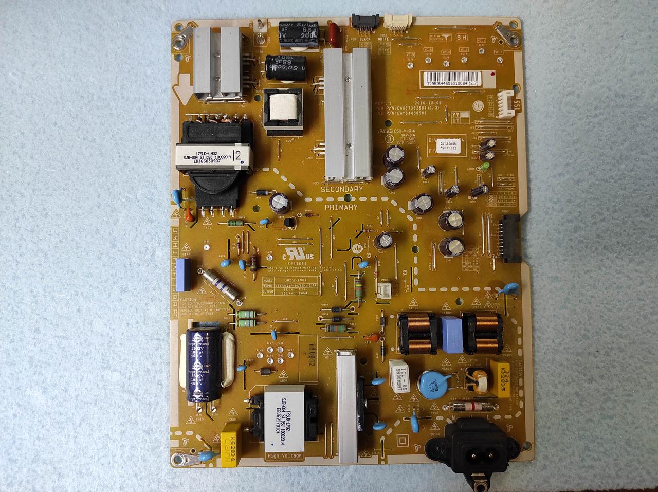 Блок Питания Телевизора LG 55'' EAX67362501(1.3) LGP55L-17UL6 — Купить ...